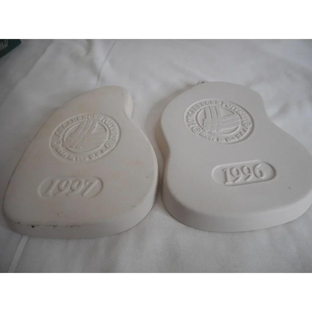 1996 & 1997 Longaberger Pottery Easter Cookie Mold
